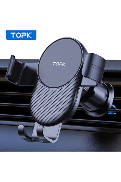 Choice حامل هاتف TOPK للسيارة بفتحة التهوية، حامل هاتف محمول بخطاف معدني قابل...