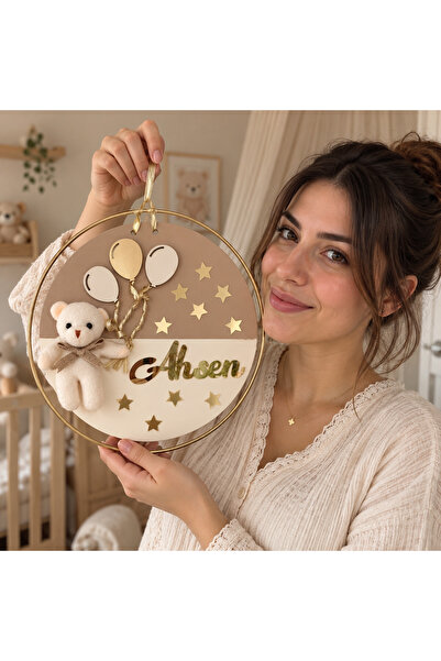 BL Baby Lüks Yuvarlak Bebek Kapı süsü, Hastane Süsü, İsimlik