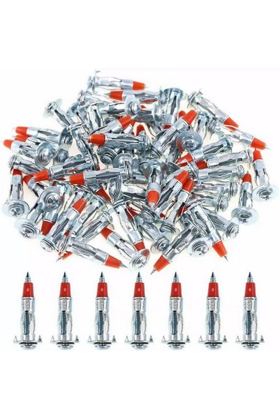 Choice 30 PCS 011-30 Zinc Plated Steel Hollow Wall Drive Anchor Screws for Dr...