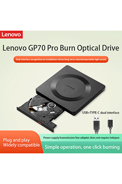 Choice Lenovo black External Cd Lenovo Gp70 Pro Mobile Optical Drive External...