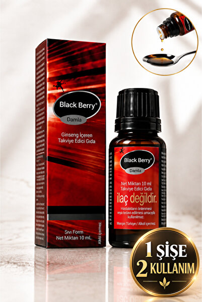 black berry Ginseng Ekstreli Premium Damla 10 ml