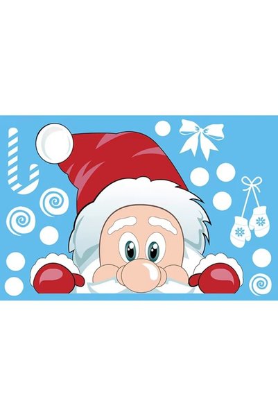 Choice 01 Removable Christmas PVC Static Sticker Santa Elk Window Stickers Be...