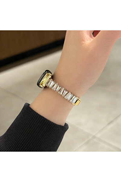 Choice For Mi Band 8 9 10 CG-2025 Irregular Diamond Studded Metal Strap Suita...