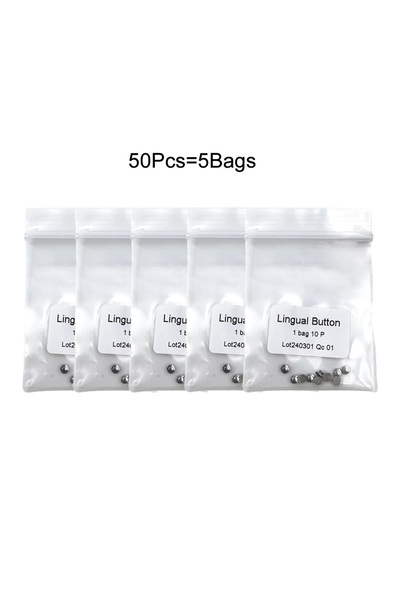 Choice3 5 Bag 02 PIORPOY 10Pcs Dental Orthodontics Lingual Button Bottom Mesh...