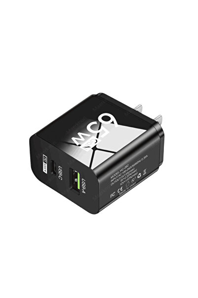 Choice Black US USB C Charger 65W GaN Type C Fast Charging Phone Charger Adap...