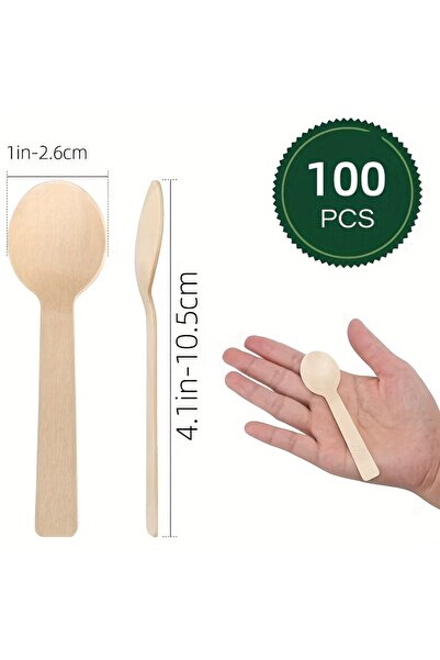 Choice 100Pcs 100-Pack 4.1inch Long Disposable Tasting Spoons, Mini Portable ...