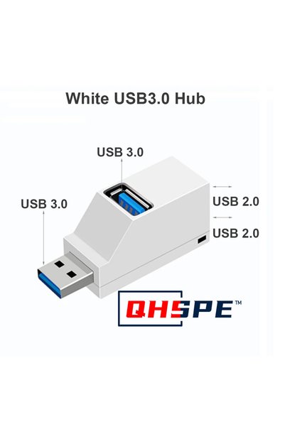 Choice White USB 3.0 For PC Laptop, USB 3.0 HUB Adapter Extender for USB 3.0 ...