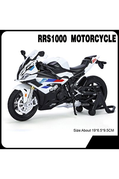 choice2 نموذج دراجة نارية RRS1000 S1000RR باللون الأبيض بمقياس 1:12، مصنوعة م...