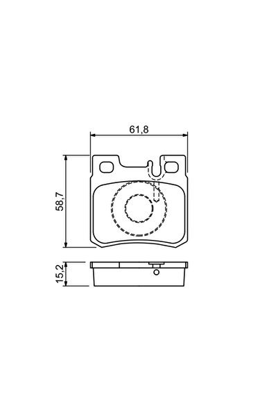 Bosch Комплект спирачни накладки, дискова спирачка 0 986 490 260