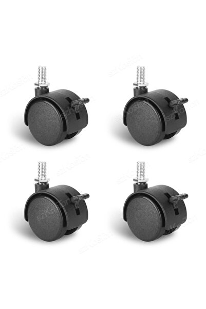 Choice 4PCS 4 Pieces Universal Mute Caster M8 Wheel 1.5Inch Replacement Furni...