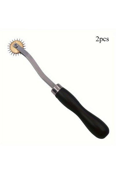 Choice1 2pcs 1pc/2pcs Stainless Steel Paper Leather Gear Teeth Scribing Wheel...