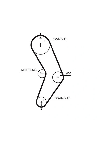 GATES Комплект ангренажен колан K015662XS