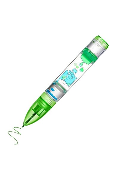 Choice green 1pc Liquid Motion Bubble Pen-Retractable Ballpoint,6 Colors, Anx...