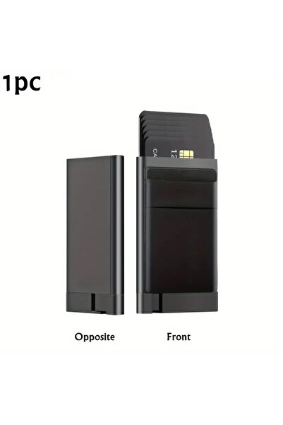 Choice3 black Rfid Anti Blocking ID Bank Holder Men Thin Slim Mini Minimalist...