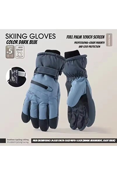 Choice4 Blue Men Thermal Winter Cycling Gloves Non-Slip Touch Screen Ski Glov...