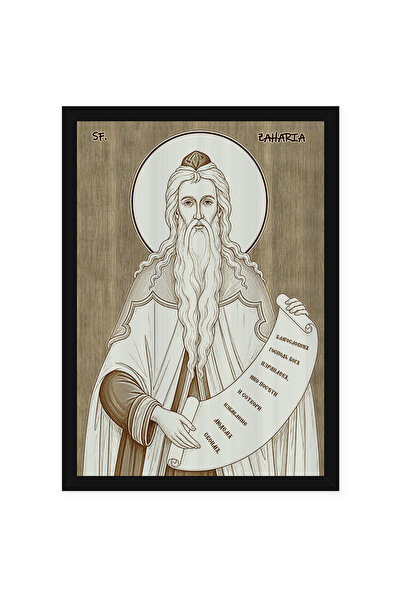 OEM Icoana Sfantul Zaharia 15 cm