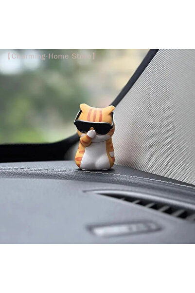Choice 【M】Car Pendant Cute Straw Hat Cat Ornaments Car Rearview Mirror Pendan...