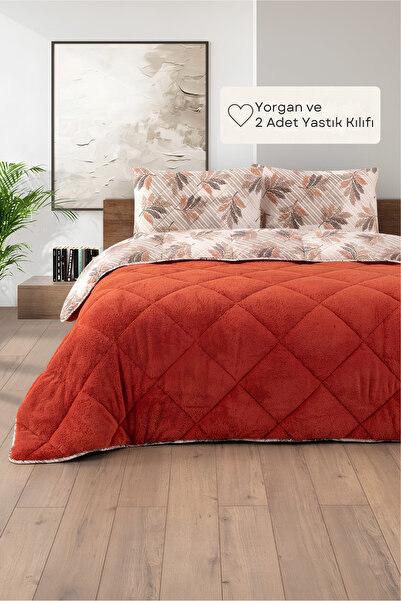 Formeya Battal Boy Lüx Wellsoft Yorgan Çift Taraflı Yastık Kılıflı 215x235 cm...