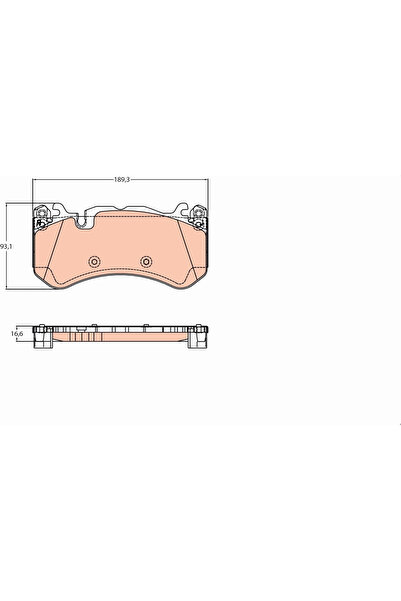 TRW Brake pad set, disc brake GDB2220