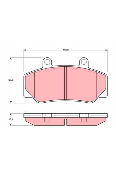 TRW Brake pad set, disc brake GDB970