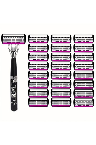 Choice1 1 handle 24 blades High Quality Men Safety Razor 6-Layer Germany Stai...