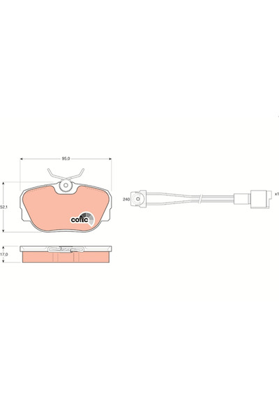 Generic Brand Комплект спирачни накладки, дискови спирачки GDB820