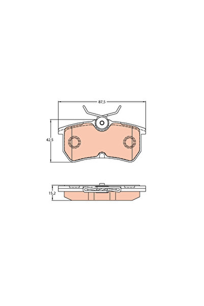 TRW Set of brake pads, disc brake GDB2140