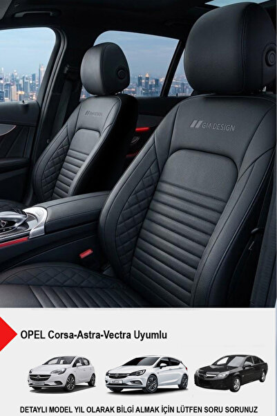 GM-DESIGN İstanbul Serisi Deri Oto Koltuk Kılıfı (OPEL Corsa-Astra-Vectra Uyu...