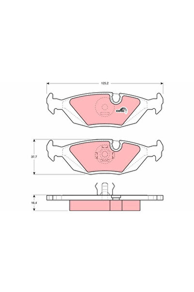 TRW Brake pad set, disc brake GDB299