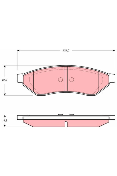 Generic Brand Set of brake pads, disc brake GDB3346