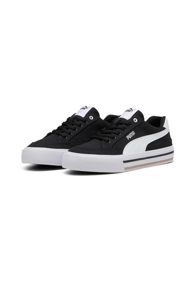 Puma Court Classic Vulc FS 396353 Unisex Spor Ayakkabı SİYAH-BEYAZ