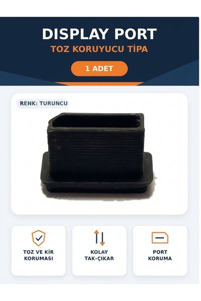 emrebilisim DisplayPort Giriş Toz Engelleyici Koruyucu Tıpa Kapak - Oyuncu Bi...