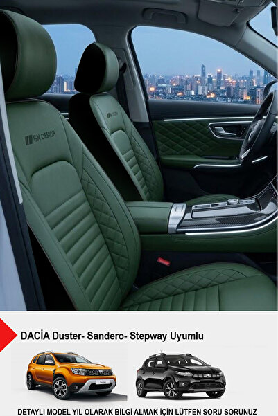 GM-DESIGN İstanbul Serisi Deri Oto Koltuk Kılıfı (DACİA Sandero-Stepway-Duste...