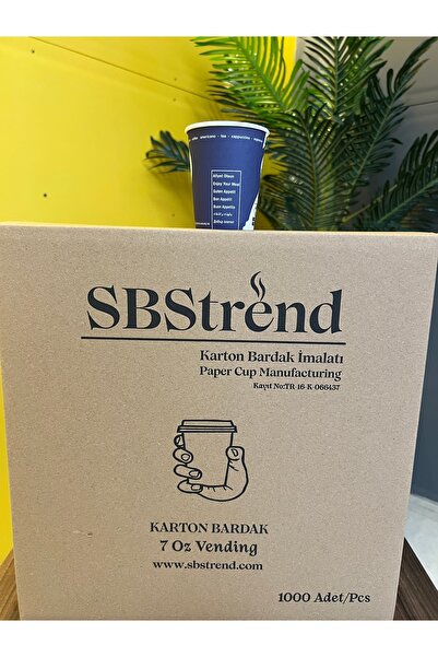 SBStrend Üreticiden 7 oz KALIN GRAMAJ KOLİ kağıt karton 1000 adet bardak