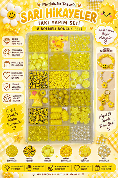 By MO Accessories Çocuklar Için Fimo Soft Renkli Boncukla Takı Yapma Hobi Set...