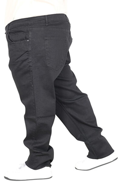 ModeXL Mode XL Büyük Beden Erkek Pantolon Kot Black 21920 Siyah