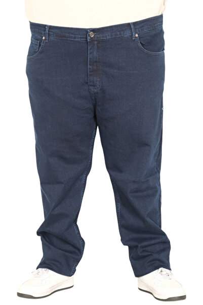 ModeXL Mode XL Büyük Beden Erkek Klasik Kot Pantolon MARK 21920d Lacivert