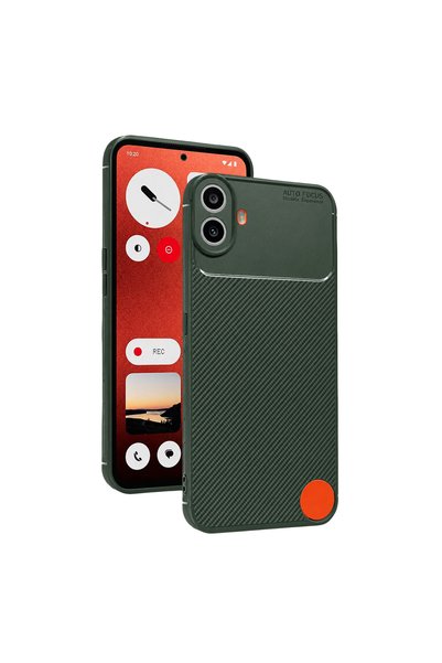 Generic Brand غطاء كربوني لهاتف Nothing Phone Nothing CMF Phone 1 مع تركيز تل...