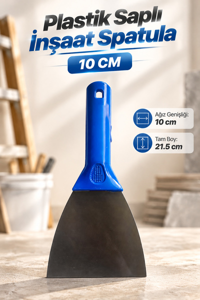 NZB Plastik Saplı İnşaat Spatulası 10 Cm Dayanıklı Duvar Alçı Macun Sıyırma B...