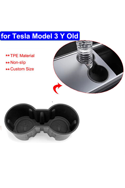 Choice6 Cup Holder For Tesla Model Y 3 Center Console Storage Organizer Box T...