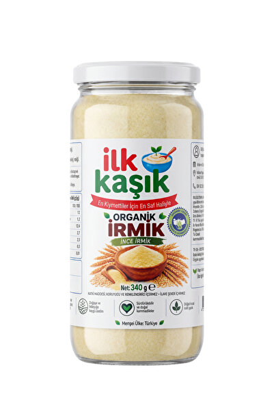 İlk Kaşık Organik İrmik Unu | 340 g | Taş Değirmen İnce Öğütülmüş