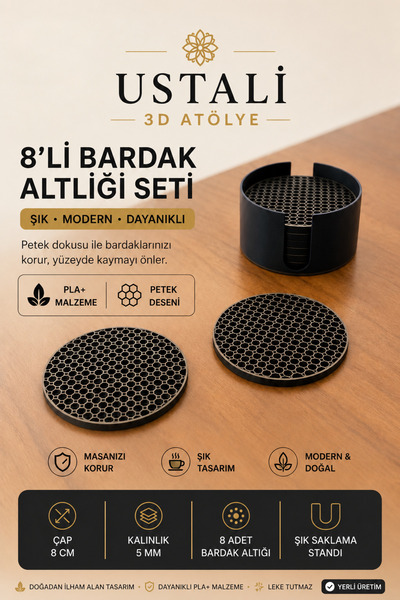 Genel Markalar Modern Bardak Altlığı