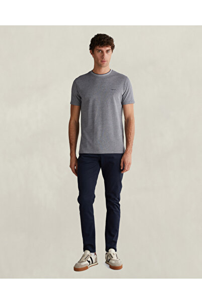 Gant Men's Navy Blue Slim Fit Trousers
