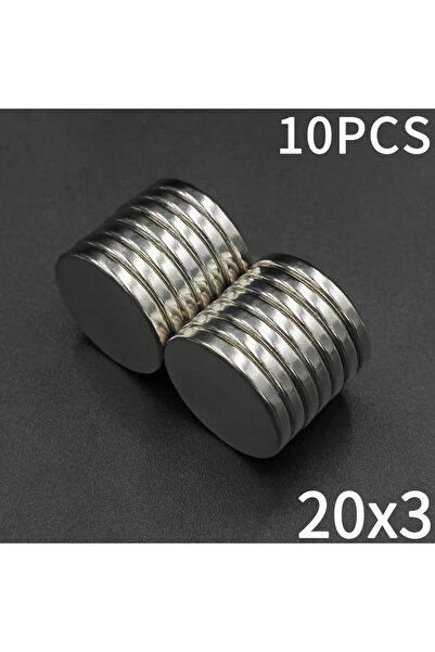Choice 10 قطع مغناطيس 20x3 فائق القوة، قرص دائري صغير دائم مغناطيسي 20*3 للثل...