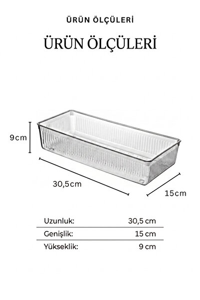 Nandy Home 3 Parça Çekmece İçi, Kaşıklık ve Bıçaklık Organizer
