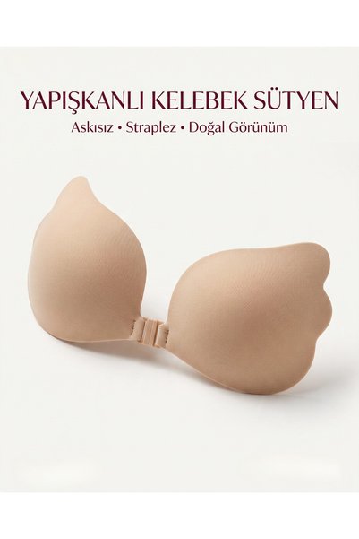 Tuberose Low-Cut/Evening Dress Enhancing and Lifting Bra with High Adhesive Feature and Clasp