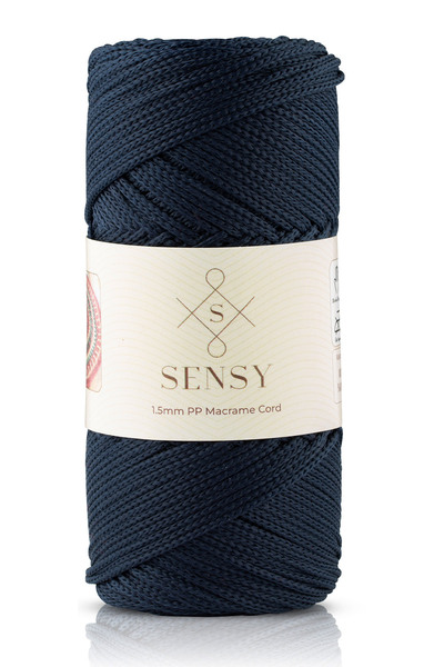 SENSY 1.5 Mm - 100 gr Polyester Makrome Ipi Lacivert 150 M Polyester Makrome ...