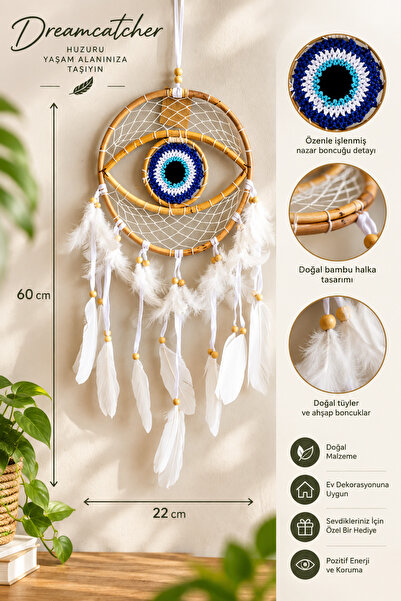 kapadokyahediyelik Düş Kapanı,Dreamcatcher, Rüya Kapanı,Dekoratif Duvar Süsü