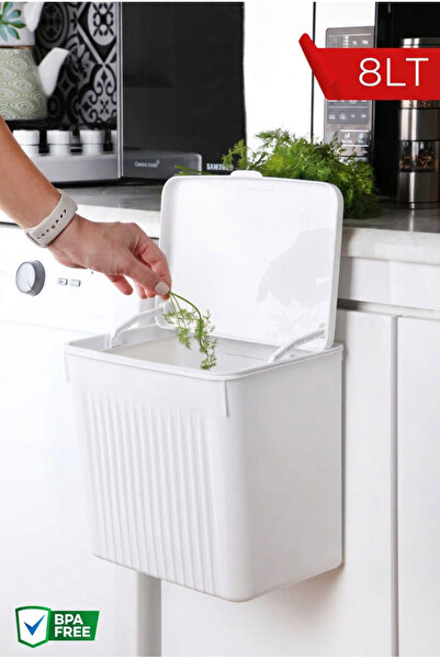 Nandy Home Askılı Fonksiyonel Çöp Kutusu 8Lt.
