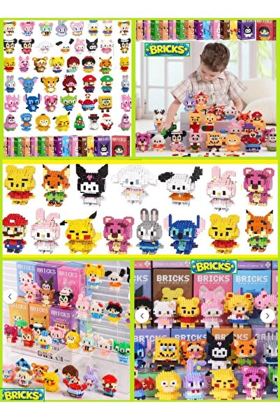 OYUNCAKSAHİLİ Bricks 6 PAKET BİRDEN Leg Onlarca Tak Birleştir Koleksıyonu Tam...